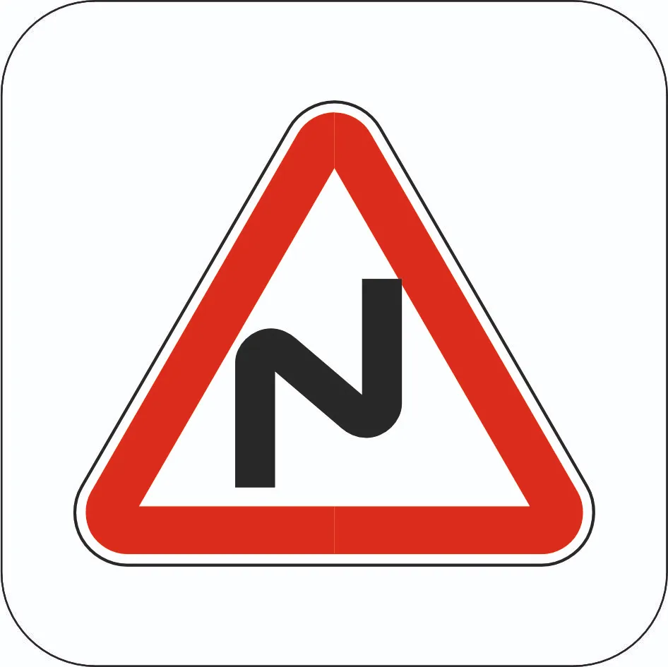 Series of bends - Sign 1.3.1